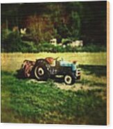 Old Ford Tractor Wood Print