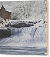 Old Grist Mill Wood Print