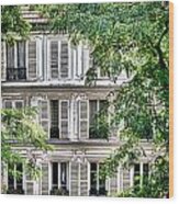 Old Parisian Building Wood Print