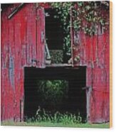 Old Red Barn Iii Wood Print