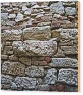 Old Stone Wall Wood Print