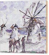 Old Windmills At Bodrum Wood Print