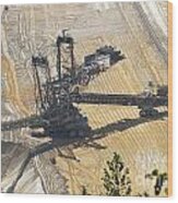 Open Pit Brown Coal Mining 6 Wood Print