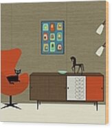 Orla Kiely Cabinet Wood Print