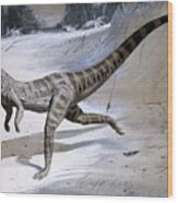 Ornithosuchus Prehistoric Reptile Wood Print