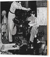Orson Welles And Cinematographer Gregg Toland Citizen Kane Set 1940-2014 Wood Print