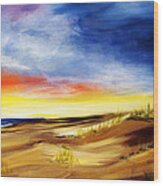 Outer Banks High Color Extra Large Beach North Carolina Wood Print