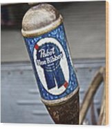 Pabst Blue Ribbon Beer Wood Print
