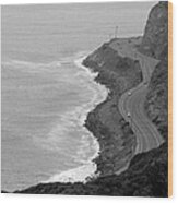 Pacific Coast Highway Wood Print