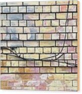 Painted Brick Wood Print