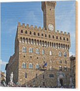 Palazzo Vecchio - Florence Wood Print