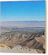 Palm Springs Panorama Wood Print