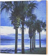 Palm Trees Wood Print