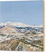 Panorama From Flagstaff Mountain Wood Print