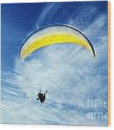 Paraglider Wood Print