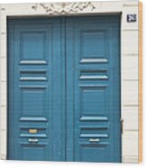 Paris Door Wood Print