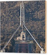 Parliament And War Memorial Australia Wood Print