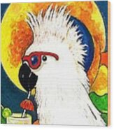 Party Parrot 1 Wood Print