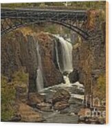 Paterson Great Falls New Jersey Wood Print