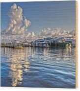 Peaceful Harbor Wood Print