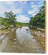 Pedernales River Wood Print