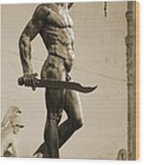 Perseus With The Head Of Medusa Wood Print