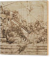 Perspective Study for the Background of the Adoration of the Magi Wood Print Perspective Study for the Background of the Adoration of the Magi Wood Print