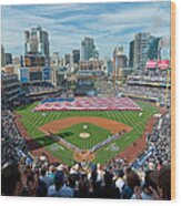 Petco Park Season Opener 2011 Wood Print