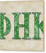 Phi Eta Kappa - Parchment Wood Print