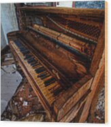 Piano Lessons Wood Print
