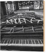 Piano Man Wood Print