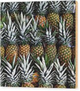 Pineapples Wood Print