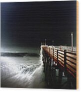 Pinhole Oceanside Pier Wood Print