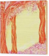 Pink Dawn Wood Print