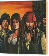 Pirates Of The Caribbean Wood Print