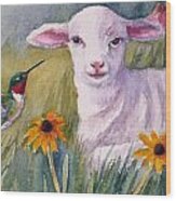 Pissaro And The Lamb Wood Print
