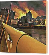 Pittsburgh Skyline Wood Print