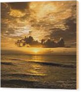 Playa Sunrise Wood Print
