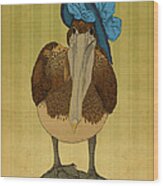 Plumpskin Ploshkin Pelican Jill Wood Print