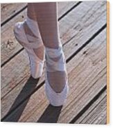 Pointe Shoes Wood Print