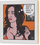 Pop Art Porn Stars - Taylor Vixen Wood Print