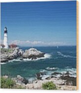 Portland Head Lighthouse Wood Print