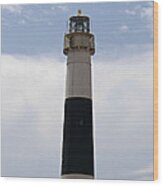 Portrait Of A Lighthouse - Absecon Wood Print