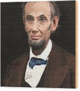 Portrait Of Lincoln Wood Print