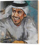 Portrait Of Sheikh Sultan Bin Tahnoon Al Nahyan Wood Print