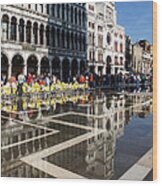 Postcard From Venice Wood Print
