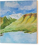 Powder Mountain From Ogden Valley Wood Print
