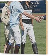 Prince Harry Handshake Wood Print