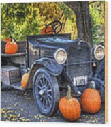 Pumpkin Hoopie Wood Print