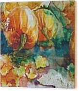 Pumpkin Patch Wood Print